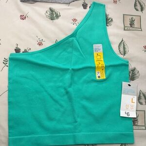 Primark One-Shoulder Green Camisole
